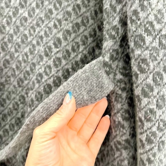 Chiaramente Long Cardigan Sweater Open Front Wool Blend Black Italy size S - Picture 15 of 17